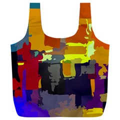 Abstract-vibrant-colour Full Print Recycle Bag (xxxl) by Ket1n9