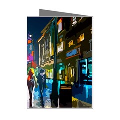 Abstract-vibrant-colour-cityscape Mini Greeting Cards (pkg Of 8) by Ket1n9