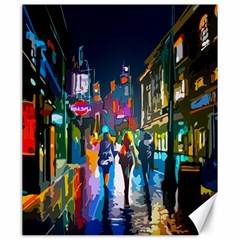 Abstract-vibrant-colour-cityscape Canvas 20  X 24  by Ket1n9