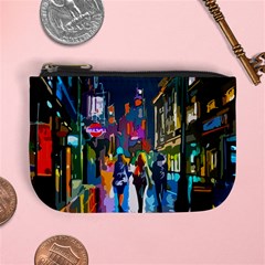 Abstract-vibrant-colour-cityscape Mini Coin Purse by Ket1n9