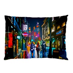 Abstract-vibrant-colour-cityscape Pillow Case (two Sides) by Ket1n9