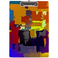 Abstract-vibrant-colour A4 Acrylic Clipboard by Ket1n9