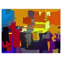 Abstract-vibrant-colour Two Sides Premium Plush Fleece Blanket (extra Small) by Ket1n9