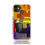 Abstract-vibrant-colour iPhone 11 TPU UV Print Case Front