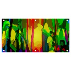 Abstract-vibrant-colour-botany Banner And Sign 4  X 2  by Ket1n9