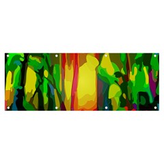 Abstract-vibrant-colour-botany Banner And Sign 8  X 3  by Ket1n9