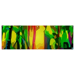 Abstract-vibrant-colour-botany Banner And Sign 12  X 4  by Ket1n9