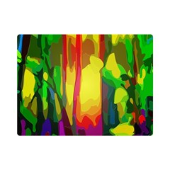 Abstract-vibrant-colour-botany Premium Plush Fleece Blanket (mini) by Ket1n9