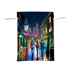 Abstract-vibrant-colour-cityscape Lightweight Drawstring Pouch (s) by Ket1n9