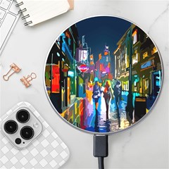 Abstract-vibrant-colour-cityscape Wireless Fast Charger(white) by Ket1n9