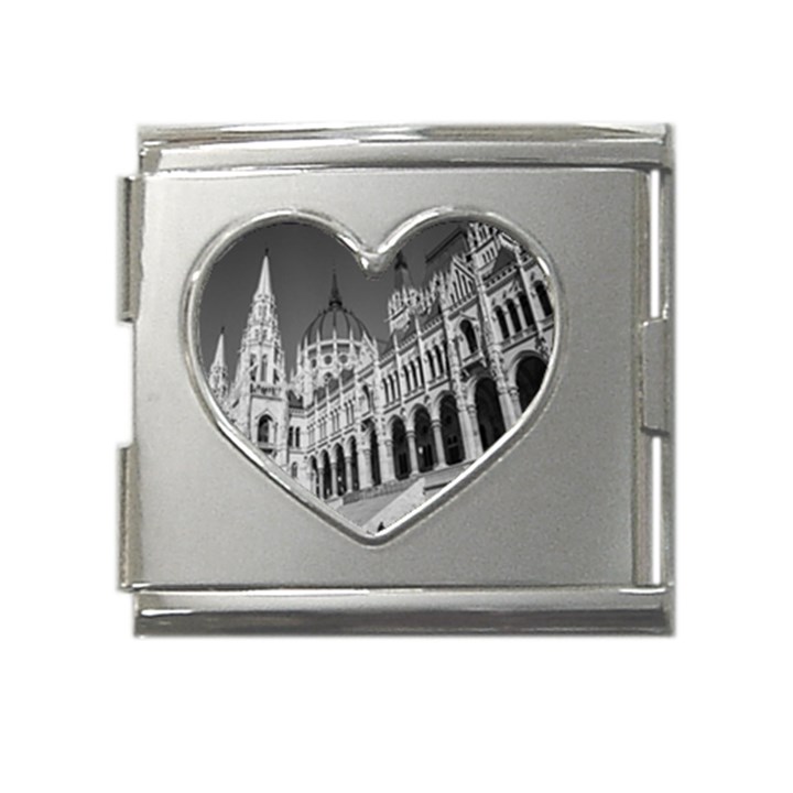 Architecture-parliament-landmark Mega Link Heart Italian Charm (18mm)