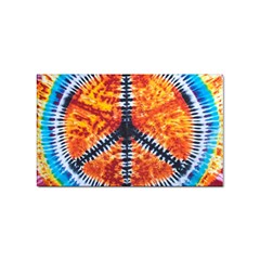 Tie Dye Peace Sign Sticker (rectangular) by Ket1n9