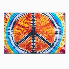 Tie Dye Peace Sign Postcard 4 x 6  (pkg Of 10) by Ket1n9