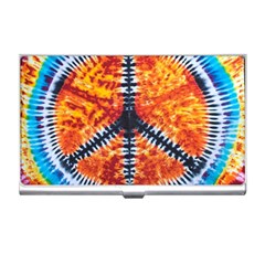 Tie Dye Peace Sign Business Card Holder by Ket1n9