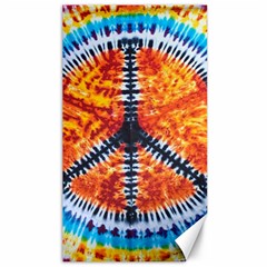 Tie Dye Peace Sign Canvas 40  X 72  by Ket1n9