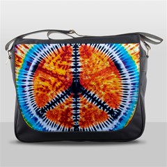 Tie Dye Peace Sign Messenger Bag by Ket1n9