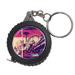 Pink City Retro Vintage Futurism Art Measuring Tape