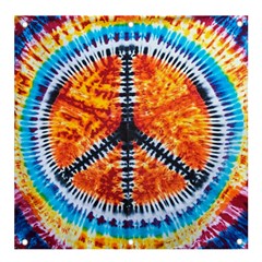 Tie Dye Peace Sign Banner And Sign 4  X 4  by Ket1n9