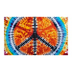 Tie Dye Peace Sign Banner And Sign 5  X 3  by Ket1n9