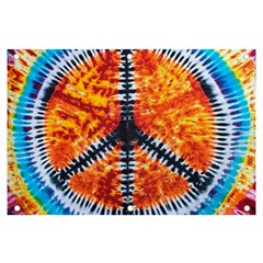 Tie Dye Peace Sign Banner And Sign 6  X 4  by Ket1n9