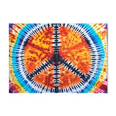 Tie Dye Peace Sign Crystal Sticker (a4) by Ket1n9