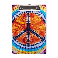 Tie Dye Peace Sign A5 Acrylic Clipboard by Ket1n9