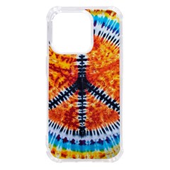 Tie Dye Peace Sign Iphone 14 Pro Tpu Uv Print Case by Ket1n9