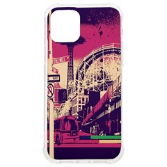 Pink City Retro Vintage Futurism Art iPhone 12/12 Pro TPU UV Print Case