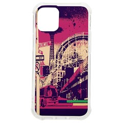 Pink City Retro Vintage Futurism Art iPhone 12 mini TPU UV Print Case	