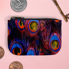 Pretty Peacock Feather Mini Coin Purse by Ket1n9