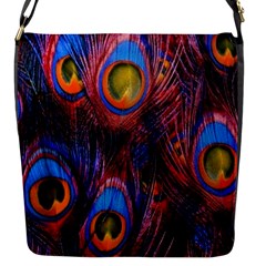 Pretty Peacock Feather Flap Closure Messenger Bag (s) by Ket1n9