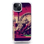 Pink City Retro Vintage Futurism Art iPhone 14 TPU UV Print Case Front