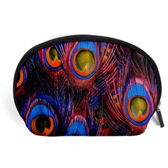 Pretty Peacock Feather Accessory Pouch (large) by Ket1n9