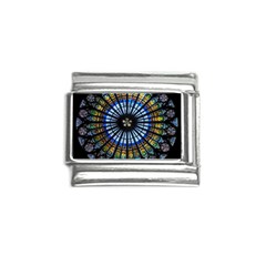 Stained Glass Rose Window In France s Strasbourg Cathedral Italian Charm (9mm) by Ket1n9