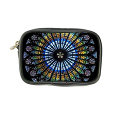 Stained Glass Rose Window In France s Strasbourg Cathedral Coin Purse by Ket1n9