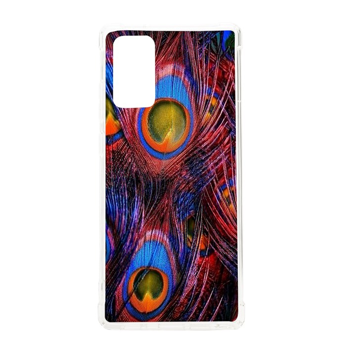 Pretty Peacock Feather Samsung Galaxy Note 20 TPU UV Case