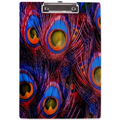 Pretty Peacock Feather A4 Acrylic Clipboard by Ket1n9