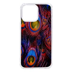 Pretty Peacock Feather Iphone 14 Pro Max Tpu Uv Print Case by Ket1n9