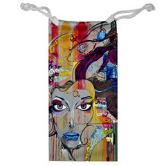 Graffiti-mural-street-art-painting Jewelry Bag by Ket1n9