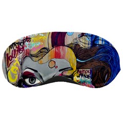 Graffiti-mural-street-art-painting Sleep Mask by Ket1n9