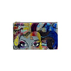 Graffiti-mural-street-art-painting Cosmetic Bag (small) by Ket1n9