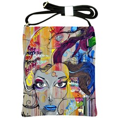 Graffiti-mural-street-art-painting Shoulder Sling Bag by Ket1n9