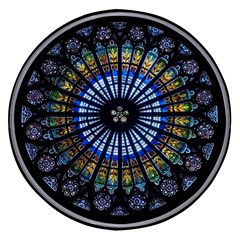 Stained Glass Rose Window In France s Strasbourg Cathedral Wireless Fast Charger(black)