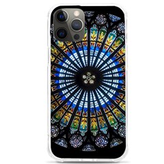 Stained Glass Rose Window In France s Strasbourg Cathedral Iphone 12 Pro Max Tpu Uv Print Case by Ket1n9