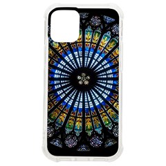 Stained Glass Rose Window In France s Strasbourg Cathedral Iphone 12 Mini Tpu Uv Print Case	 by Ket1n9