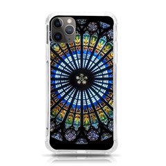 Stained Glass Rose Window In France s Strasbourg Cathedral Iphone 11 Pro Max 6 5 Inch Tpu Uv Print Case by Ket1n9