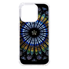 Stained Glass Rose Window In France s Strasbourg Cathedral Iphone 14 Pro Tpu Uv Print Case by Ket1n9