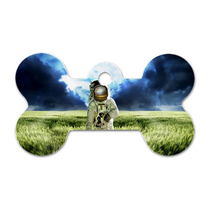 Astronaut Dog Tag Bone (One Side)