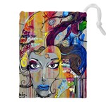 Graffiti-mural-street-art-painting Drawstring Pouch (5XL) Front