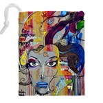 Graffiti-mural-street-art-painting Drawstring Pouch (5XL) Back